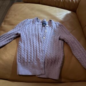 Polo Ralph Lauren Lilac Cable Knit Sweater